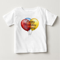 Custom cute Happy Birthday Mommy baby Shirt