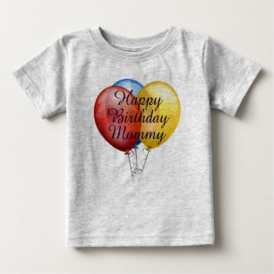Custom cute Happy Birthday Mommy baby Shirt