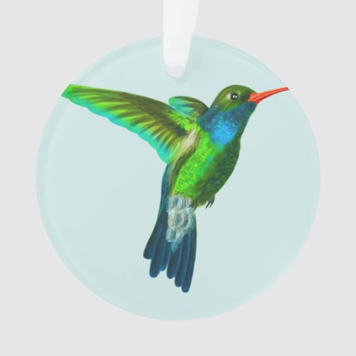 Custom Cute Hummingbird Photo Ornament