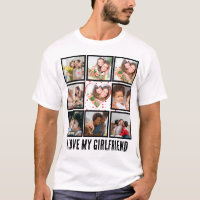 Custom Cute I love my girlfriend 9 Photo collage