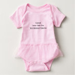 Custom Cute Infant Baby Girl Tutu Bodysuit Creeper