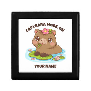 Custom Cute Kawaii Capybara Mode Gift Box