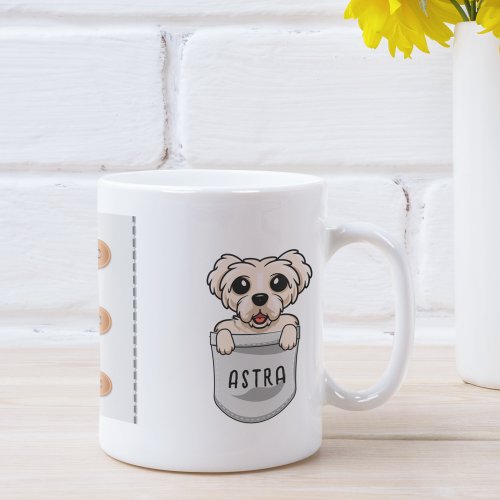 Custom Cute Maltese for Dog Lover Trainer Lover Coffee Mug