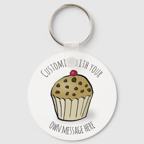 Custom Cute Mini Muffin Keychain