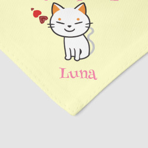 Custom Cute Minimalist Cat Bandana Pet Bandana Collar