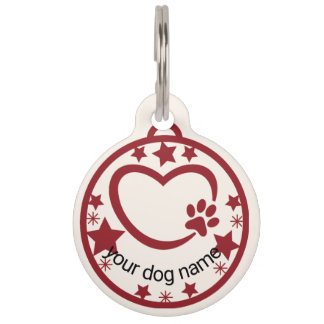 Custom Cute Name Dog Lover Keepsake Pet ID Tag