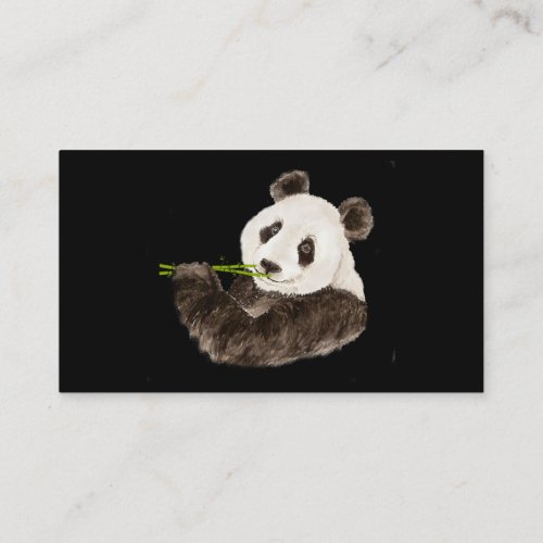 Custom Cute Panda Asian Bear Animal Business Card