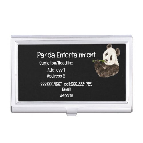 Custom Cute Panda Asian Bear Animal Business Card Case