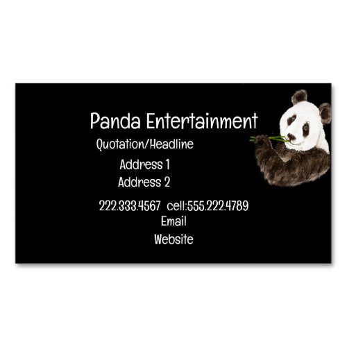 Custom Cute Panda Asian Bear Animal Business Card Magnet