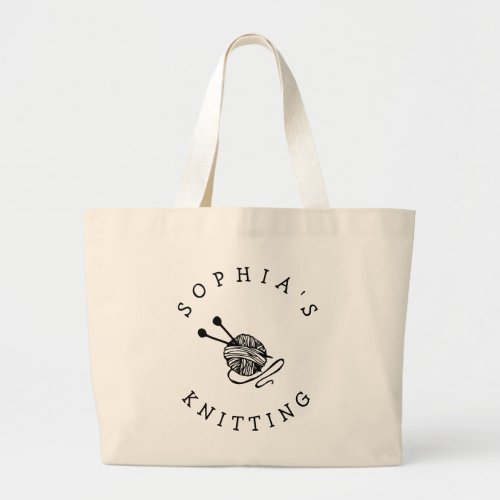 Custom Cute Personalized Knitting Bag