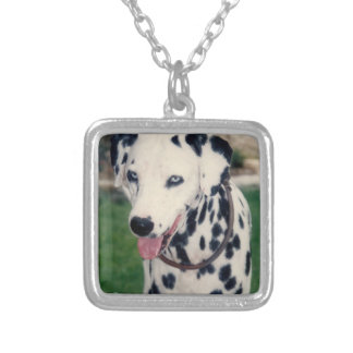 Custom Cute Pet Friend Photo Upload Dog Image Silver Plated Necklace