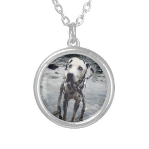Custom Cute Pet Friend Photo Upload Dog Image Silver Plated Necklace