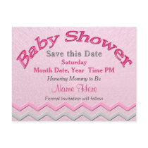 Custom Cute Save the Date for Baby Shower Cards