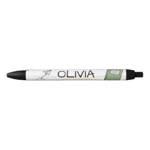 Custom Cute Sketch Doodles Kids Back To School Pen