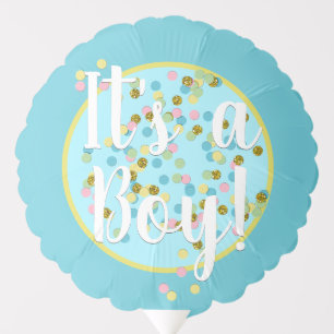 Custom Cute Summery Colorful Confetti On Pink Balloon