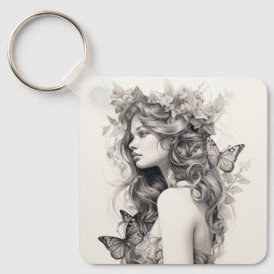 Custom Cute Two Photo Double Sided Personalized Keychain