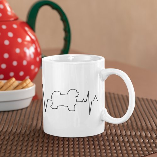 Custom Cute Valentines Day Theme Heartbeat Dog Coffee Mug