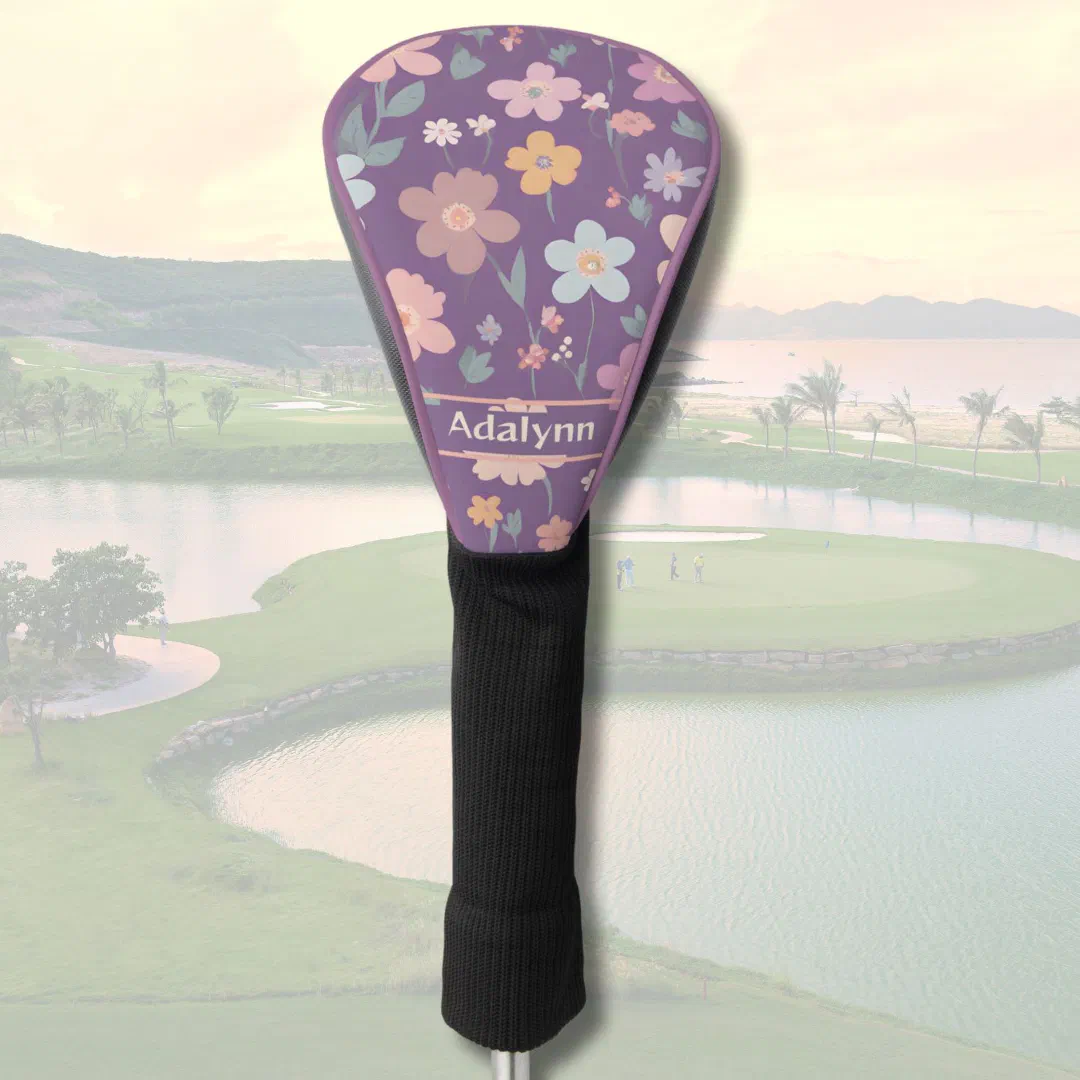 Custom Cute Vintage Floral Gifts for Women Golfers Golf Head Cover (Custom Cute Vintage Floral Gifts for Women Golfers)