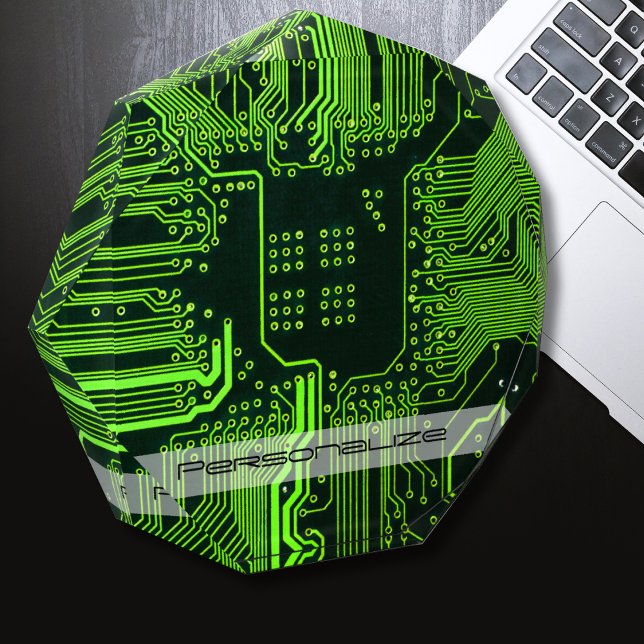 Custom Cyber Green PCB Circuit Board Tech Art Acrylic Award (Creator Uploaded)