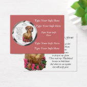 Custom Dachshund Profile Cards (Desk)