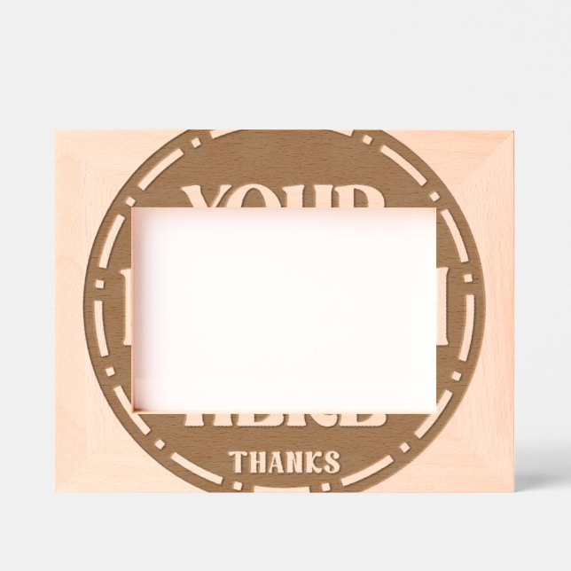 Custom Dad Appreciation gift Design Engraved Frames (Front)