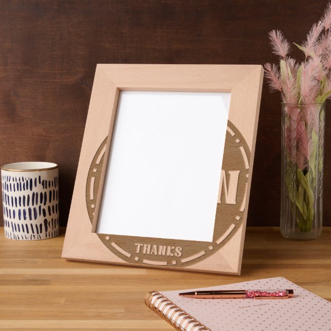 Custom Dad Appreciation gift Design Engraved Frames (Left)