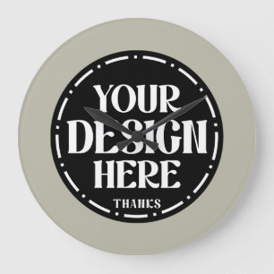 Custom Dad Appreciation gift Design Large Clock