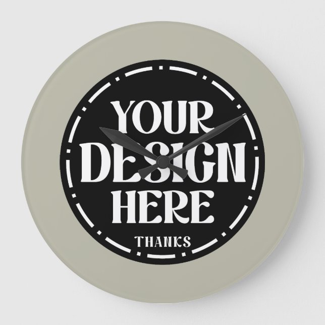 Custom Dad Appreciation gift Design Large Clock (Front)