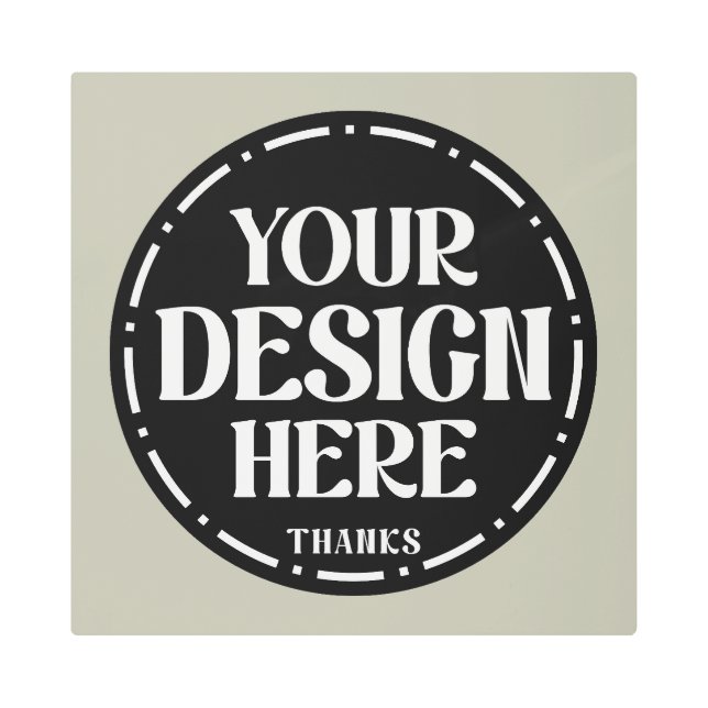 Custom Dad Appreciation gift Design Metal Print (Front)