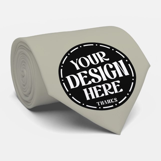 Custom Dad Appreciation gift Design Neck Tie (Rolled)