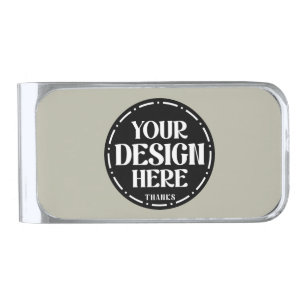 Custom Dad Appreciation gift Design Silver Finish Money Clip