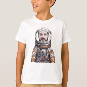Custom Dad Astronaut T-Shirt - Funny Photo Cut Out