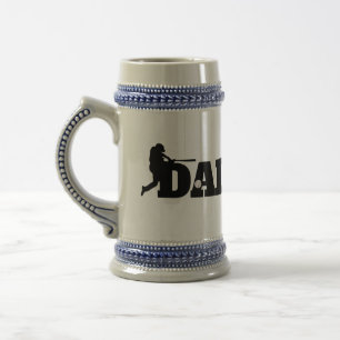 Custom Dad Baseball  Beer Stein