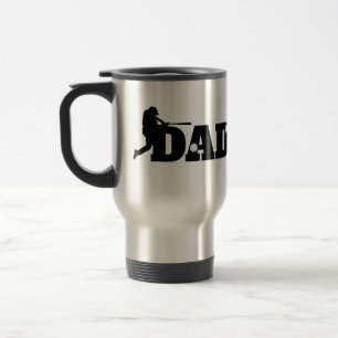 Custom Dad Baseball  Travel Mug