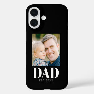 Custom Dad Established Photo Fathers Day iPhone 16 Case