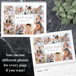 Custom Dad Photo Collage Calendar