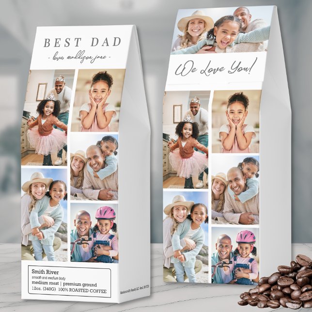 Custom Dad Photo Collage Roasted Coffee (Custom Dad Photo Collage Roasted Coffee)