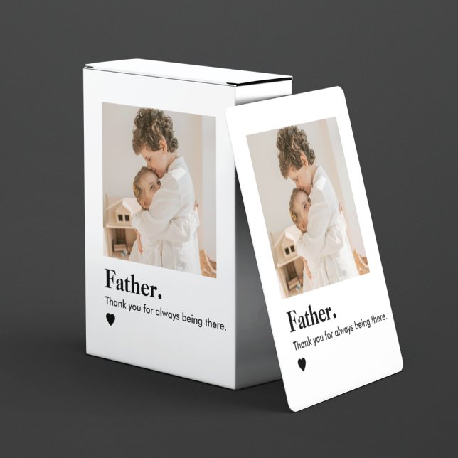Custom Dad Photo  | Father’s Day  Poker Cards (Creator Uploaded)