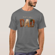 Custom Dad With Kids Names T-Shirt