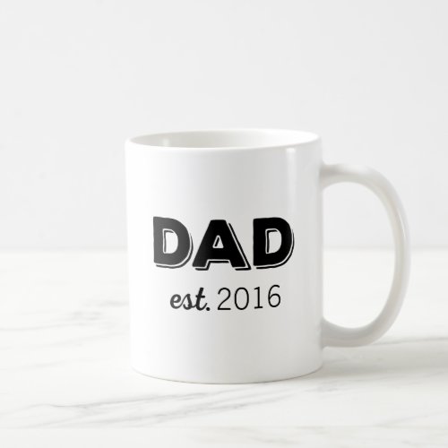 Custom DAD Year Established Coffee Mug