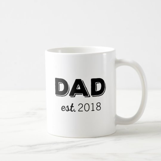 Custom DAD Year Established Coffee Mug Father's Day Gift