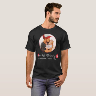 Custom Daddy & Baby Gift First Father’s Day Photo T-Shirt