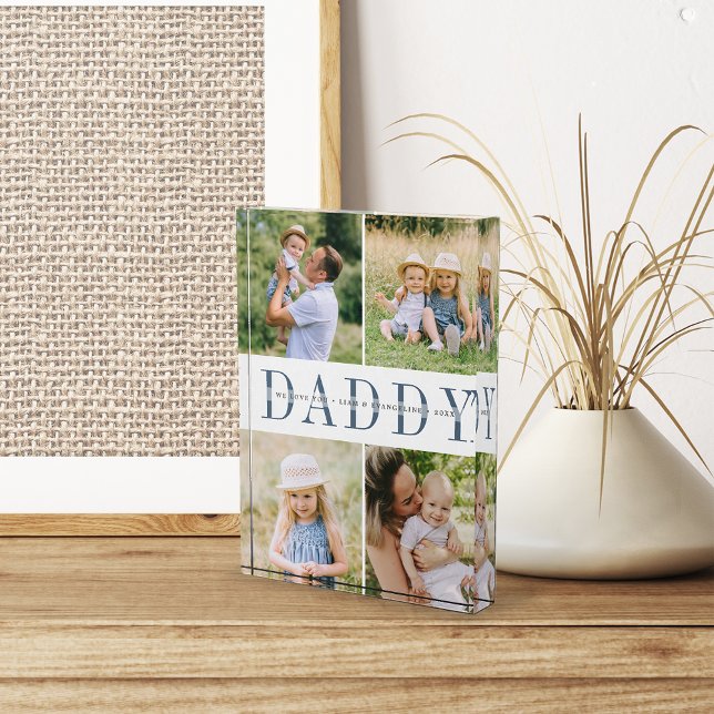 Custom Daddy Kids Photo Block (Creator Uploaded)