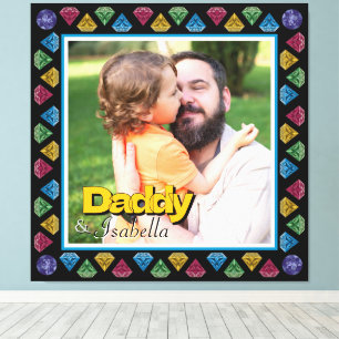 Custom Daddy & Me Photo Keepsake – Personalized Canvas Print