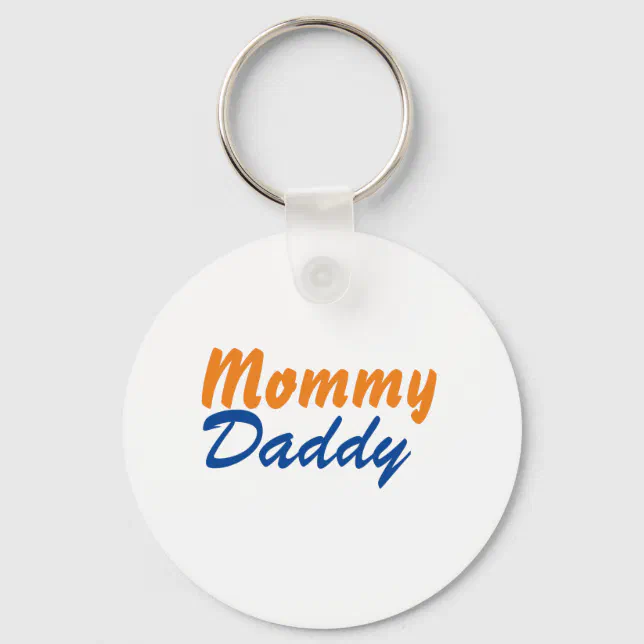 Custom Daddy mommy Letter Necklace Personalized Keychain Zazzle