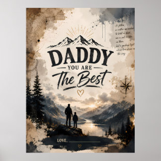 Custom Daddy Mountain Adventure Poster