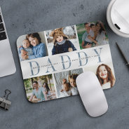 Custom Daddy Photo Collage & Kids Names Mouse Pad at Zazzle