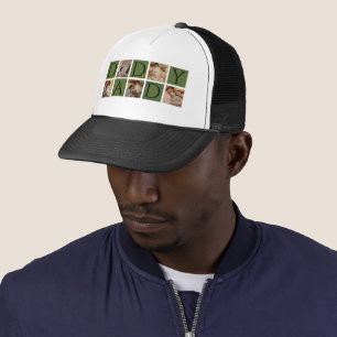 Custom Daddy Photo Collage – Modern Father's Day   Trucker Hat