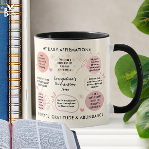 Custom Daily Affirmations Christian Bible Verse Mug