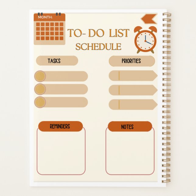Custom Daily Planner (Back)